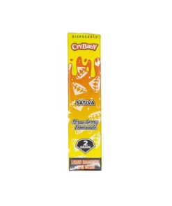 CRYBABY DISPOSABLE-LIQUID-DIAMOND-LIVE-RESIN-THC-VAPE-CARTS-2-GRAMS-STRAWBERRY-LEMONADE