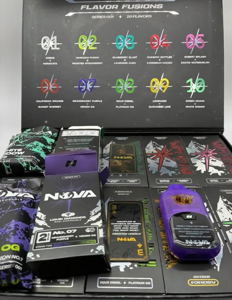 NOVA Dual Flavor Disposable 2G (Liquid Diamonds Vape) NOVA Dual Flavor Disposable 2G (Liquid Diamonds Vape)